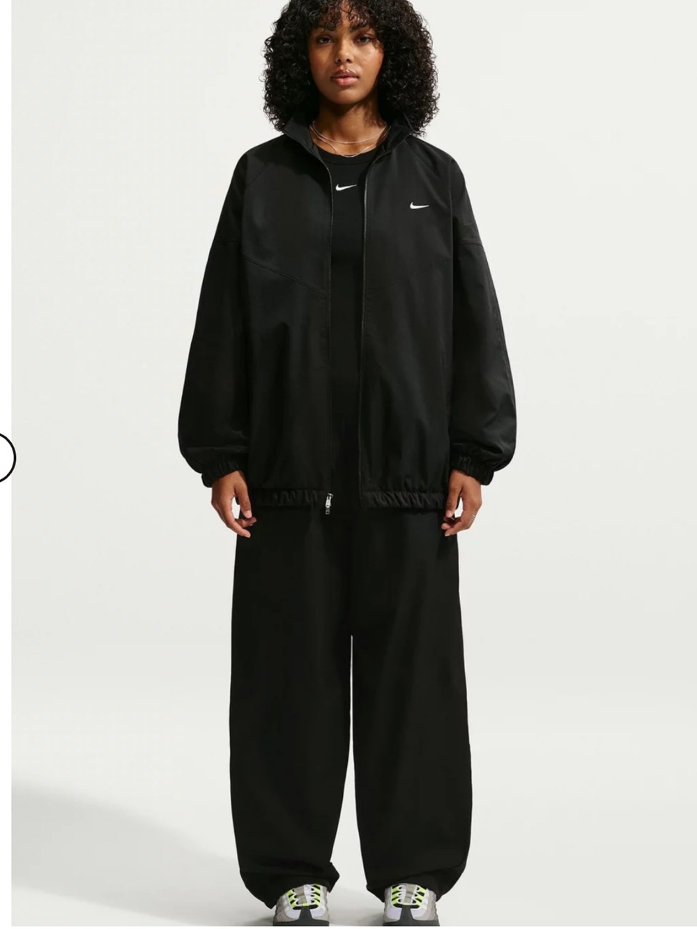 Nike Black Women's Wide-Leg Track Pants